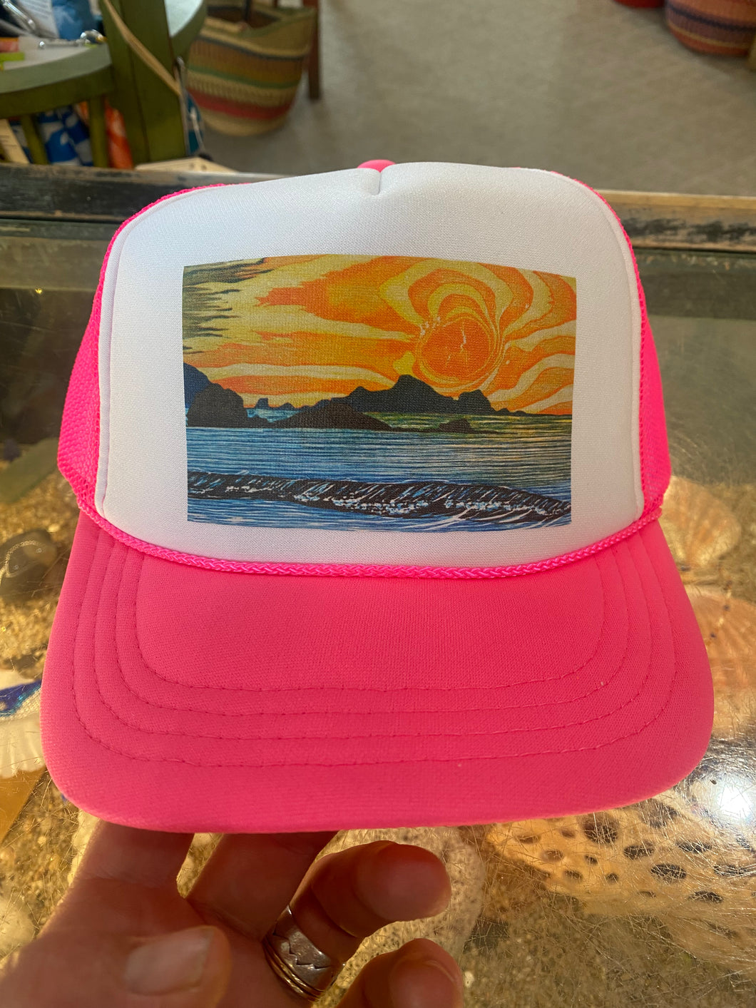 YOUTH WOODCUT SUNSET PACIFICA HAT