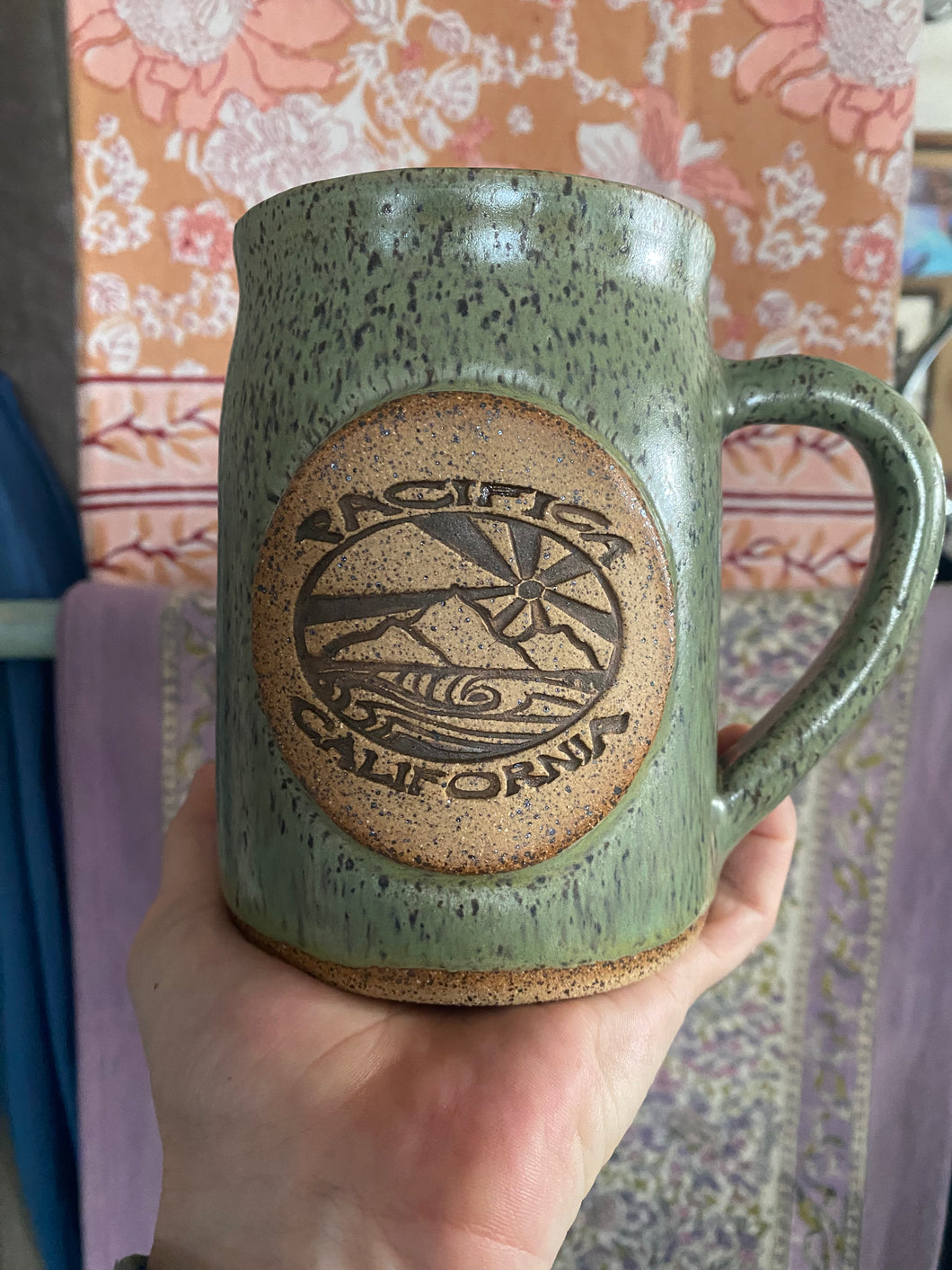 PACIFICA SUNBURST STONEWARE MUGS