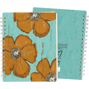 SPIRAL JOURNAL NOTEBOOK FLOWERS
