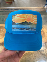 Load image into Gallery viewer, YOUTH WOODCUT SUNSET PACIFICA HAT
