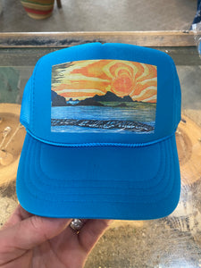 YOUTH WOODCUT SUNSET PACIFICA HAT