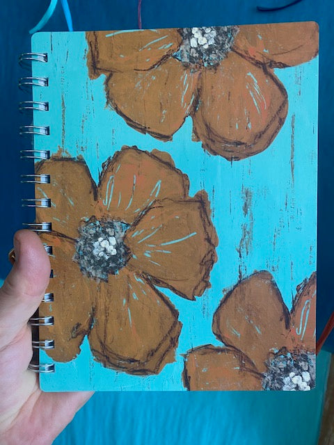 SPIRAL JOURNAL NOTEBOOK FLOWERS
