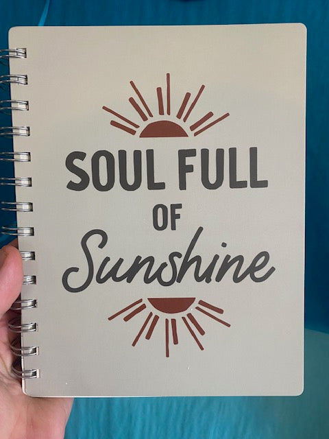 SPIRAL JOURNAL NOTEBOOK SOUL FULL OF SUNSHINE