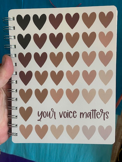 SPIRAL JOURNAL NOTEBOOK YOUR VOICE MATTERS