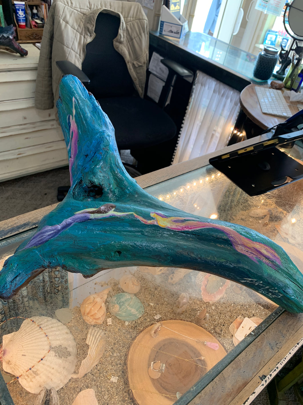MERMAID DRIFTWOOD PAINTING
