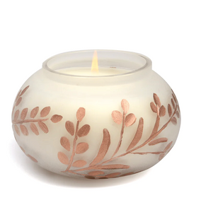 CYPRESS & FIR ETCHED GLASS CANDLE