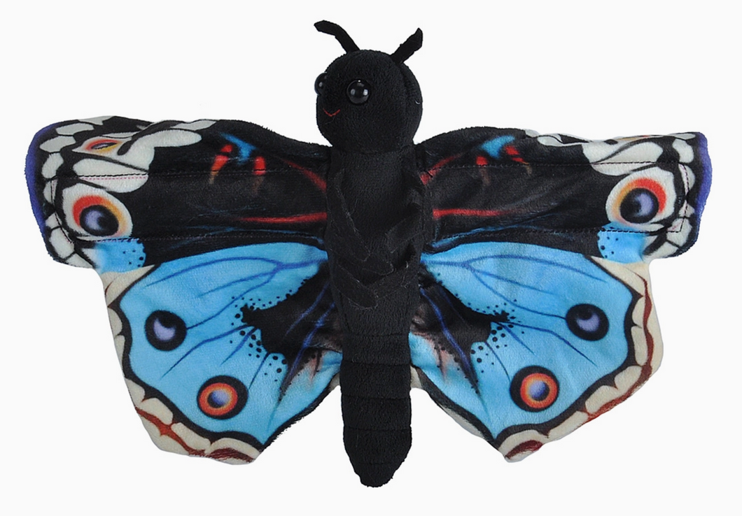 HUGGERS BLUE PANSY BUTTERFLY PLUSH 8