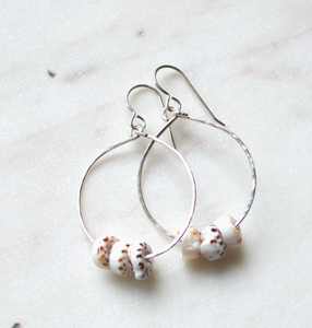 TRIPLE PUKA SHELL HOOPS