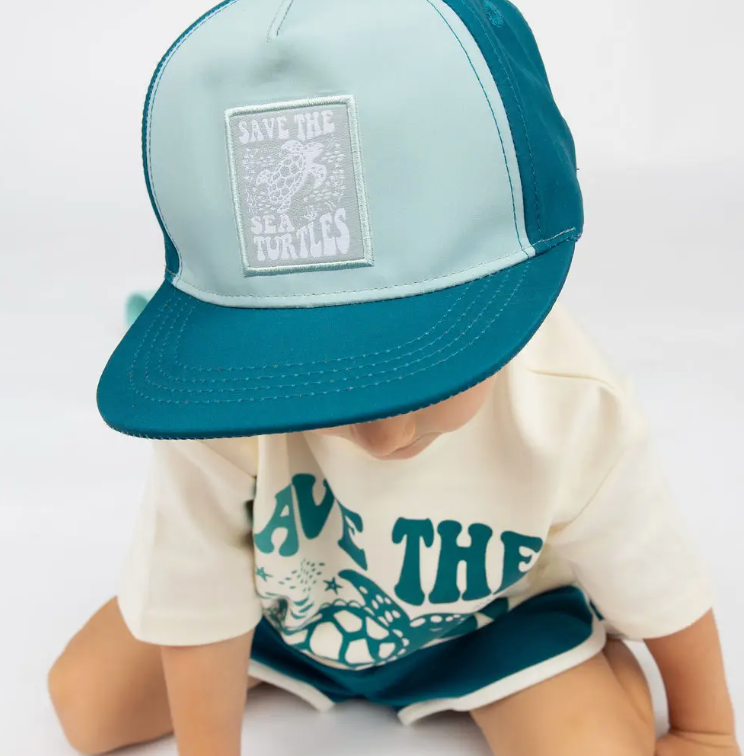 SAVE THE SEA TURTLES BABY CAP