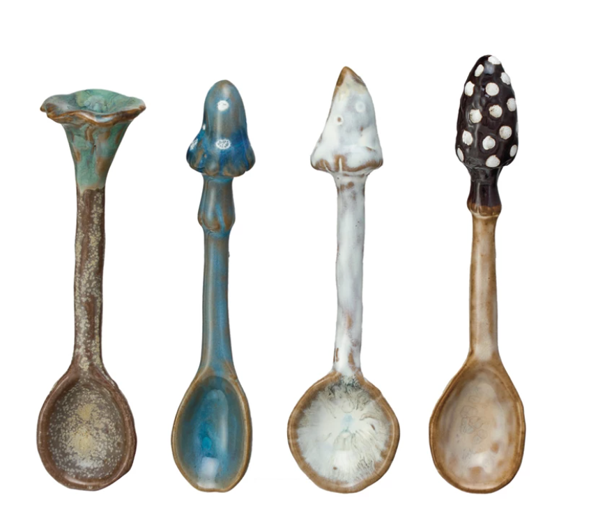 STONEWARE SHROOMY MUSHROOM SPOON