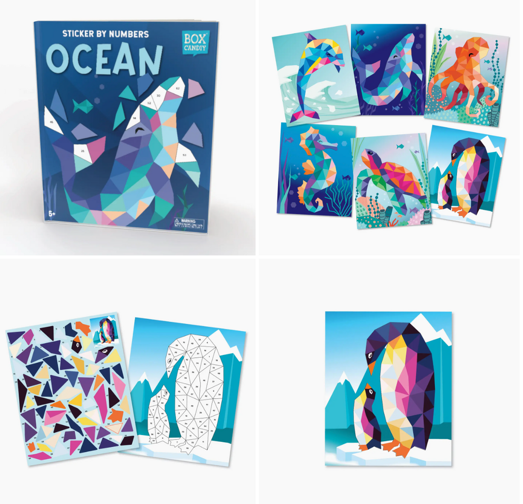 STICKERS BY NUMBERS OCEAN