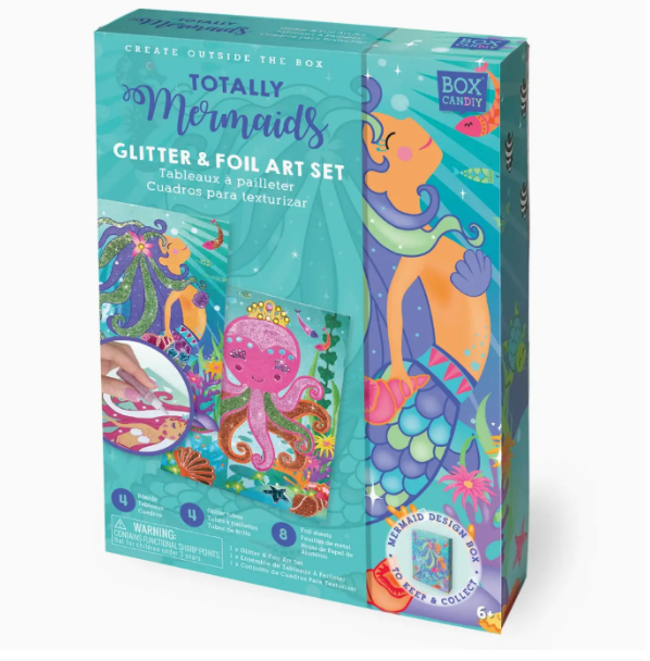 GLITTER & FOIL ART SET TOTALLY MERMAIDS