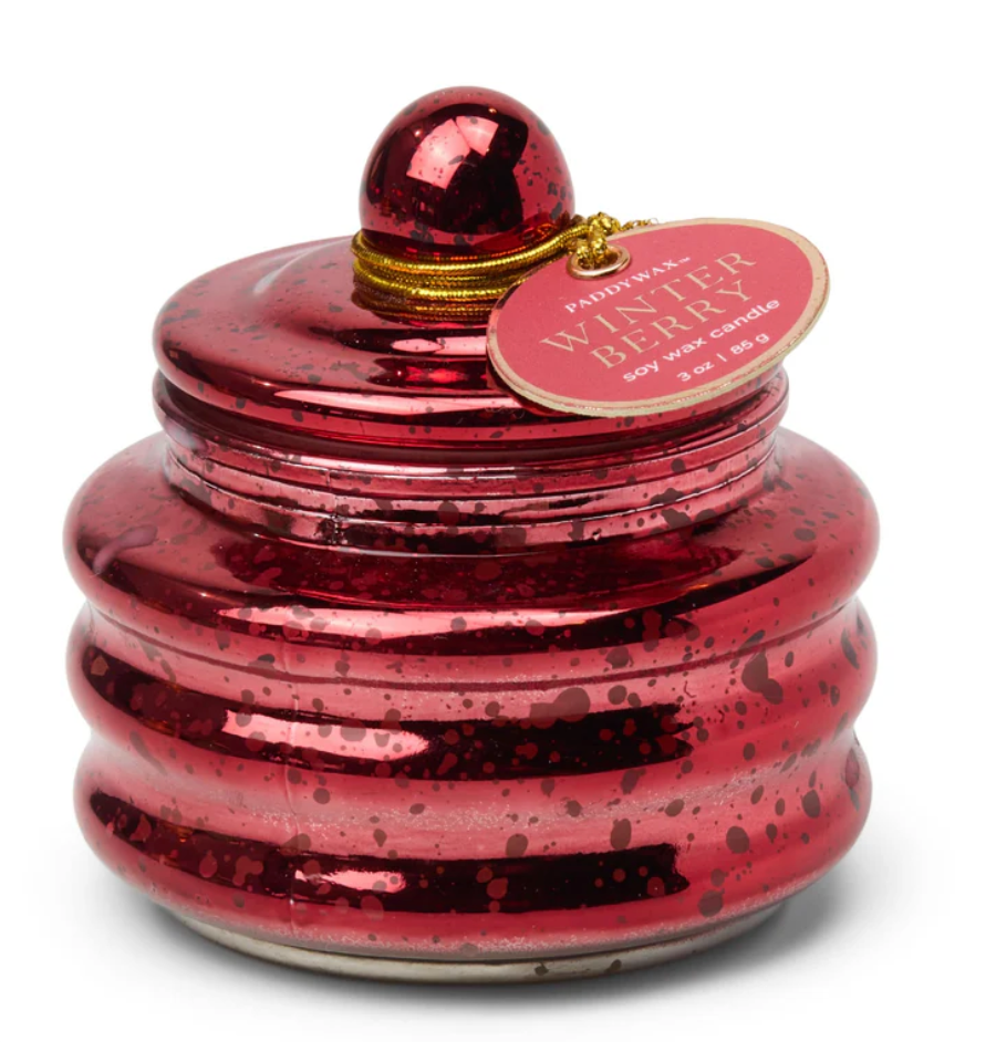WINTER BERRY RED LIDDED 3OZ CANDLE