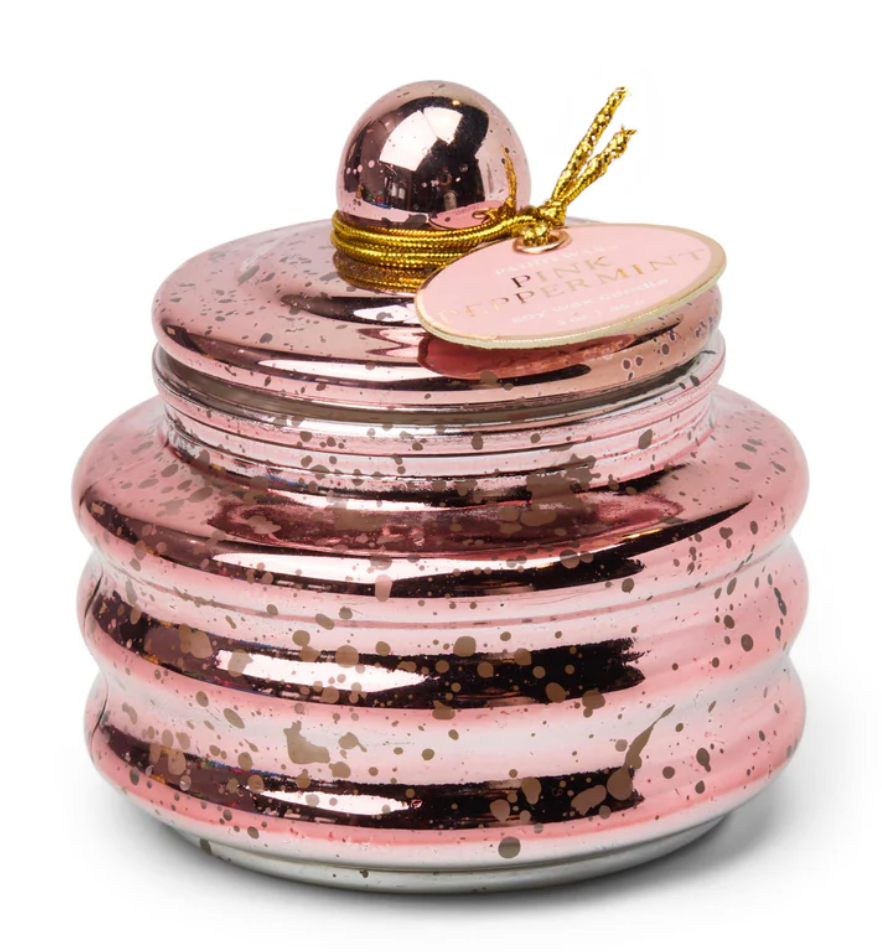 PINK PEPPERMINT PINK LIDDED 3OZ CANDLE