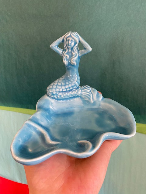 MERMAID SHELL DISH AQUA